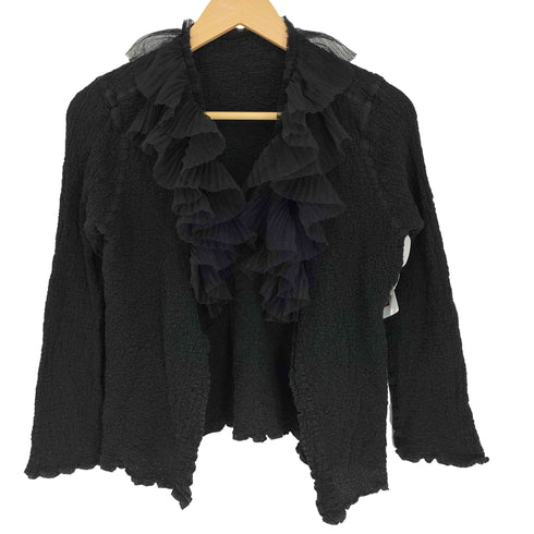 ミー イッセイミヤケ me ISSEY MIYAKE 16AW ランダムプリーツ フリル ボレロ レディース